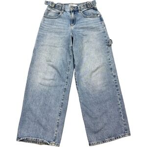 Garage Carpenter Jeans Women's 28 Blue Denim Wide Leg Baggy Y2K Style Distressed